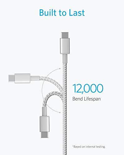 Anker New Nylon USB C to USB C Cable (6ft 60W, 2-Pack), USB 2.0 Type C - Picture 6 of 7