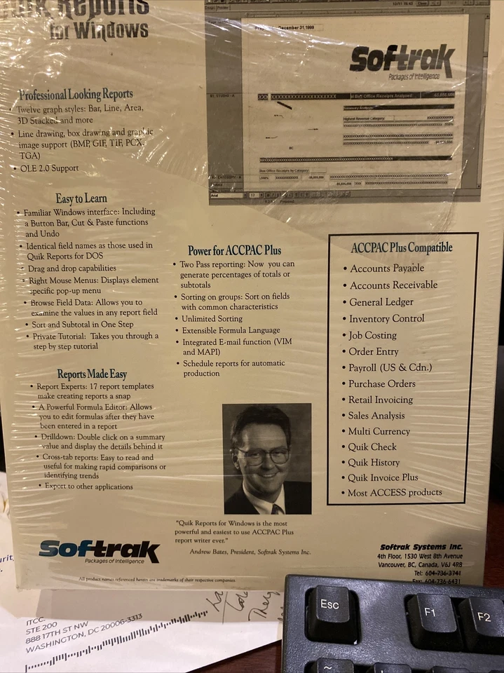 Quik Reports For Windows For ACCPAC Plus Accounting. - Image 2 of 4