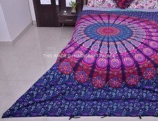 Queen Mandala Duvet Cover Set Cotton Quilt Cover Indian Hippie Blanket Cover