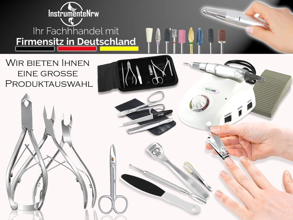 Hornhautentferner Hornhautraspel Hornhautfeile Fußfeile Saphir Nagelfeile Etui - Bild 3 von 4