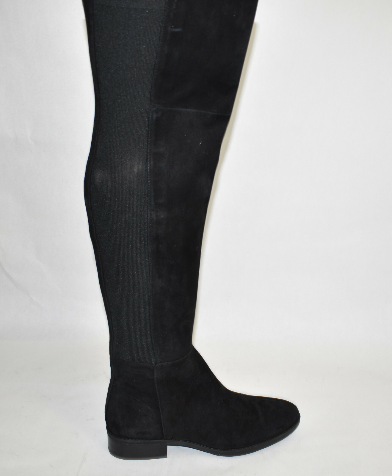 New! Sam Edelman Pam Over the Knee Boot Black Suede Size 8.5 M OTK eBay