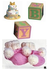 PAPER HOUSE Cardstock Photo-Real BABY GIRL Assorted Die-Cuts - 4 pcs