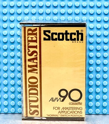 SCOTCH  STUDIO MASTER  AVM    90   TYPE I   BLANK CASSETTE TAPE (1) (NEW)