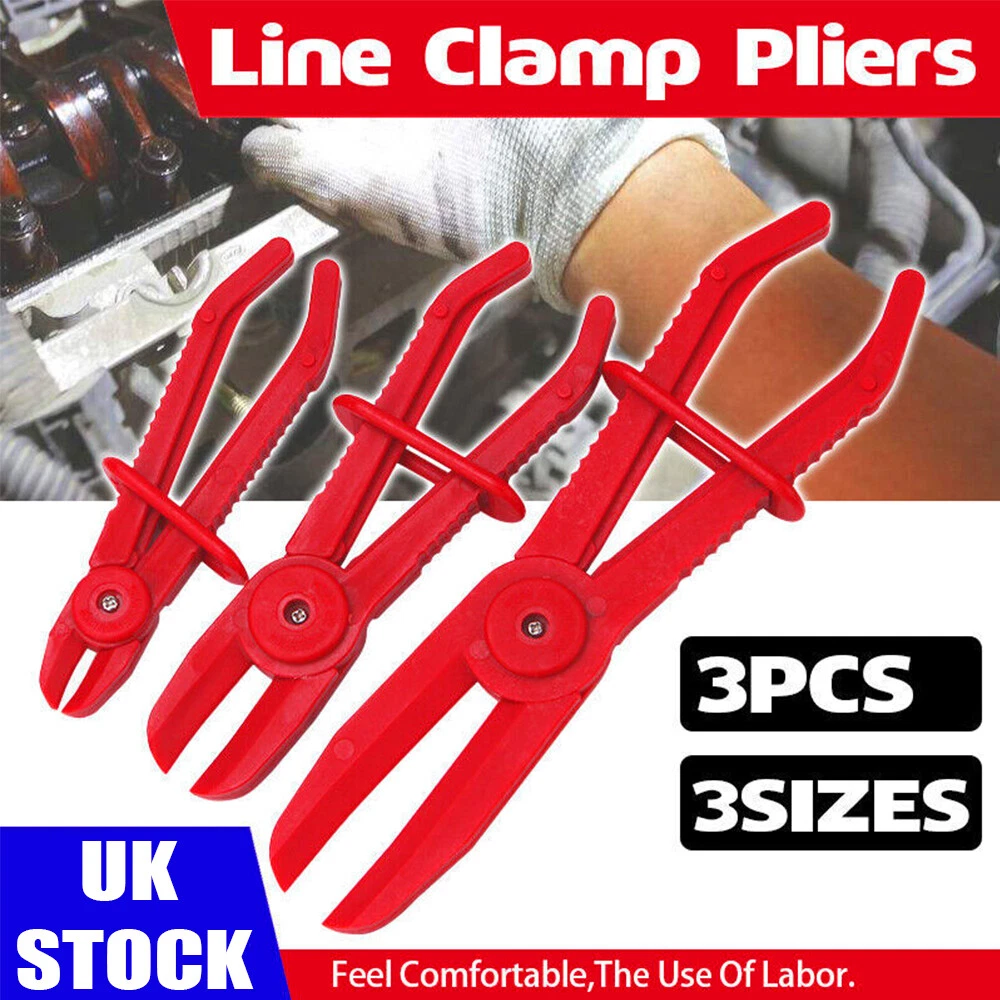 3PCS Set Hose Clamp Set Pipe Pliers Clamping Radiator Flexible Brake Fuel Tool