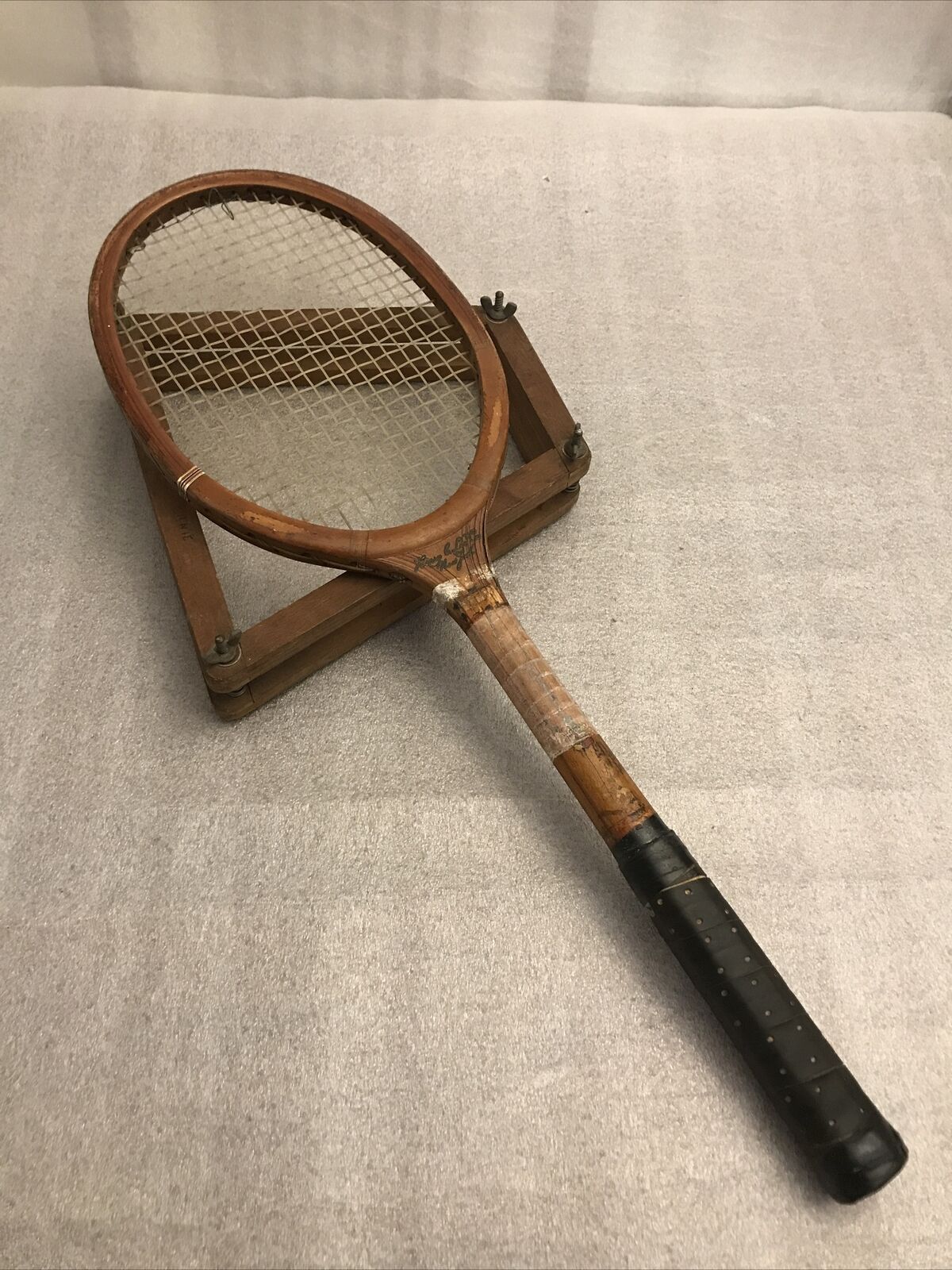 Antique Vintage Wood Harry Racket Lee Special sale Max 66% OFF item C Tennis