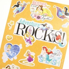 New Disney Princess Glossy Sticker Sheet - 16 Stickers