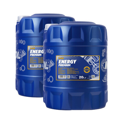 40 Liter (2x20) MANNOL Energy Premium 7908 5W-30 Motoröl API SP