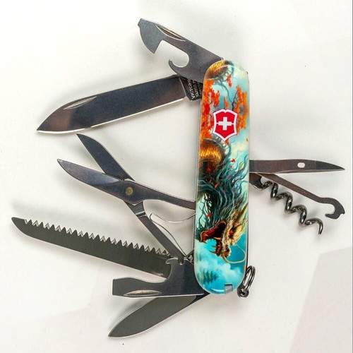 Victorinox Huntsman 2 Set Fighting Dragon & Fire Dragon Special Edition - Picture 3 of 13