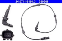 Sensor Raddrehzahl Vorne Links Ate 240711 51943 FÜR Renault Raddrehzahlsensor