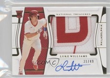 2022 Panini National Treasures Gold 31/49 Luke Williams #157 Auto 0rd2