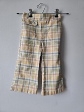 Vintage HEALTH-TEX plaid Yellow Pants Toddler 3