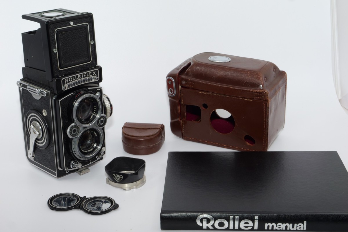 Rolleiflex 3.5E 6x6cm TLR film camera. Type 1. Planar 75mm f3.5