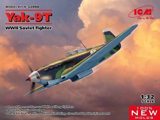 Icm 32090 - 1:32 Yak-9T, WWII Soviet Fighter - New