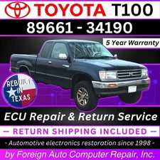 89661-34190 T100 Toyota ECU Repair Service - Quick Quality Service, 5Yr Warranty