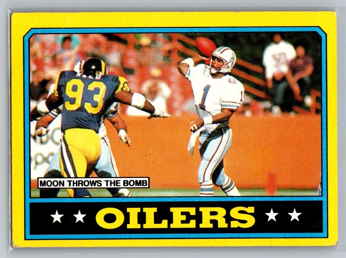 1986 Topps Houston Oilers Team Leaders Card #349