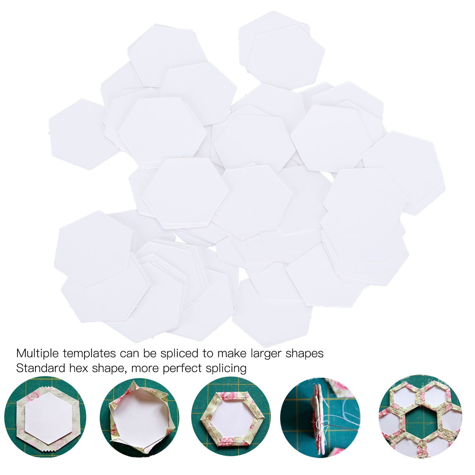 100Pcs Patch‑Work Template Easy DIY Stitching Tool For Quilting Craft Excellent