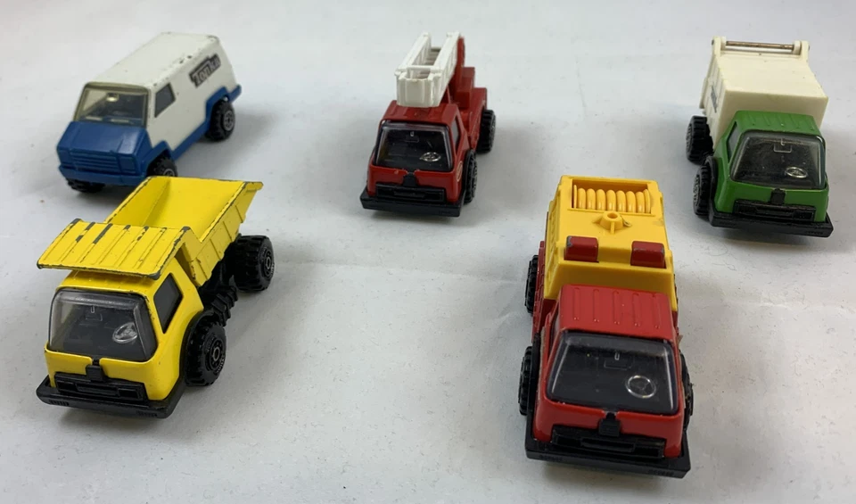 Tonka Mites Konvolut 5 Stück Metall Fahrzeuge Autos LKW Bus Vintage 70er 80er - Bild 3 von 4