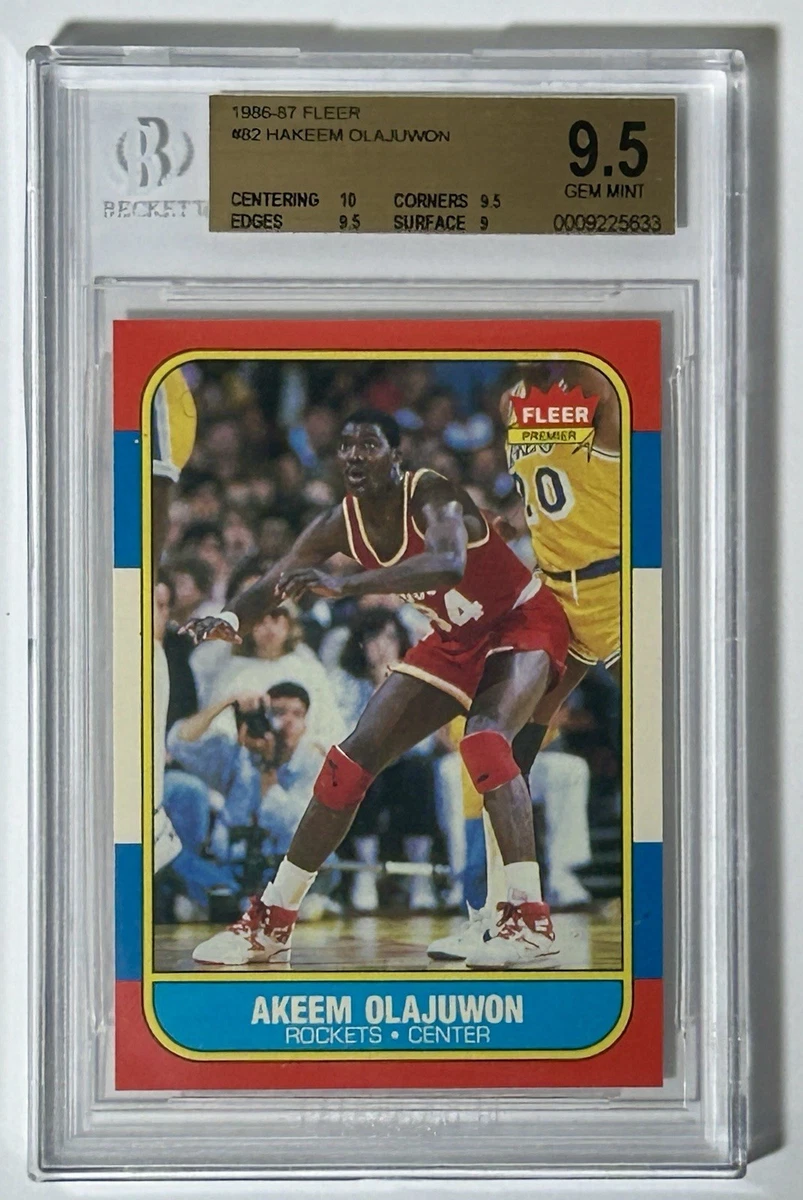 Hakeem Olajuwon Beckett Grading Services (BGS) Basketball Rookie
