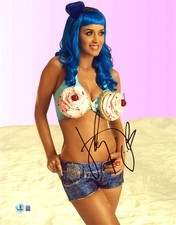 SEXY KATY PERRY SIGNED 11X14 PHOTO AUTHENTIC AUTOGRAPH BECKETT BAS 