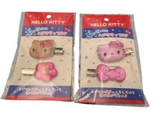 Fermagli per capelli Hello Kitty set 2P rosa e marrone scottatura K Company Sanrio NUOVO 
