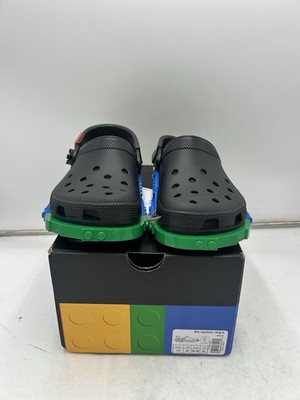 Crocs x LEGO 4lw System Clog Unisex Black Multicolor US j6 211874-001 (READ)