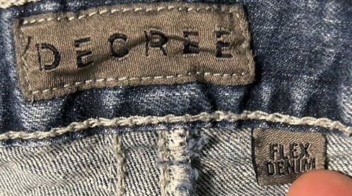 Decree Jeans Herren Gr. 32x32 blau Boot Cut Flex Denim schwere Nähte Pattentasche - Bild 6 von 8