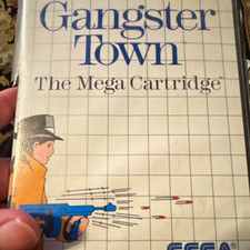 SEGA Gangster Town for Sega Master System Shooter Game Cartridge w/ Manual