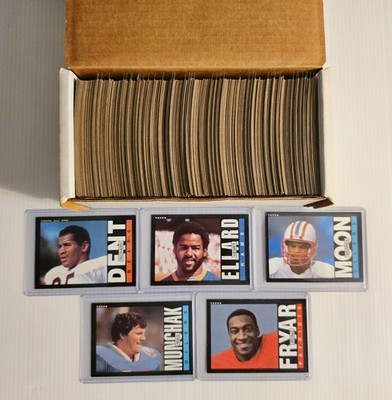 1985 Topps Football Complete Set 1-396 EX-NM - Moon Dent Ellard Fryar Munchak RC