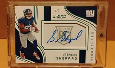 2016 - STERLING SHEPARD - PANINI CLEAR VISION ROOKIE AUTO SIGNATURE 5/5 RARE !!!