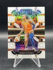 2024 Panini Select WNBA - Concourse Tiffany Mitchell #44 White Prizm /99 Sun