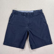 Polo Ralph Lauren Shorts Mens 34 Navy Blue Stretch Classic Fit Chino 9 Inseam