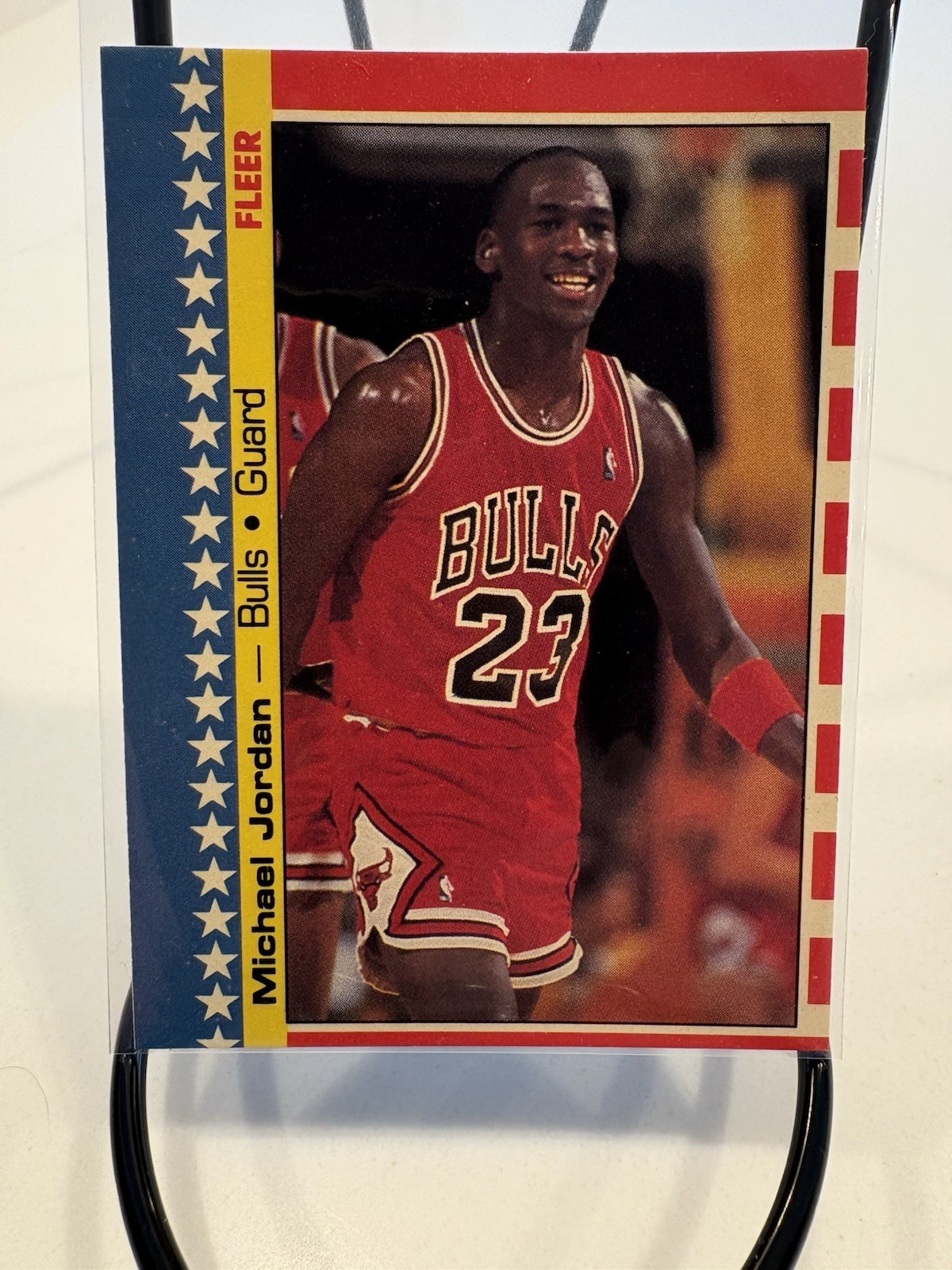 1987-88 Fleer - Stickers Michael Jordan #2 Excellent Condition Bulls HOF
