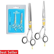 Equinox Professional Razor Edge Hair Cutting/Thinning Scissor Set/2, 6.5"