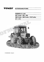 Fendt Farmer Ls/Lsa 307 Turbo 305 306 308 Turbo Traktor Betriebsanleitung Buch