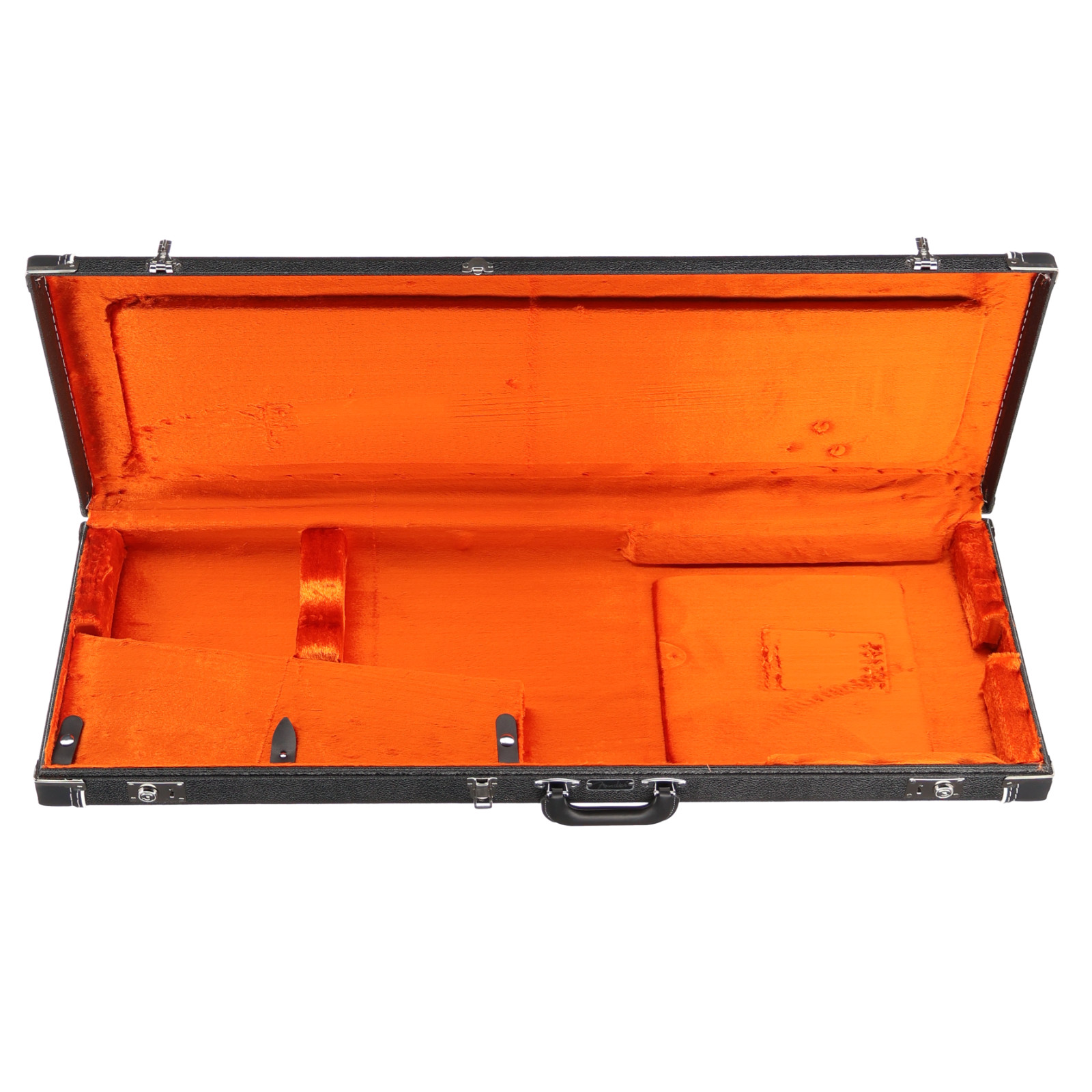 Fender American Vintage Hardshell Strat/Tele Case Black Orange Interior