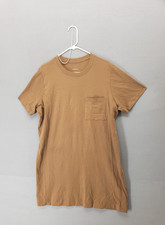 Everlane Women Dress Xl Brown Short Sleeve Casual Pocket Organic Cotton Mini