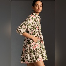 Anthropologie Dress By Maeve Sz XS Green NWOT