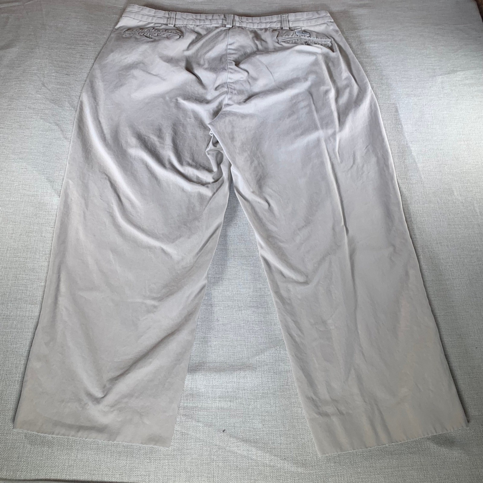 Polo Ralph Lauren Andrew Pant Mens 38x27 Pleated Chino Khaki Tan Cotton Trousers thumbnail 3