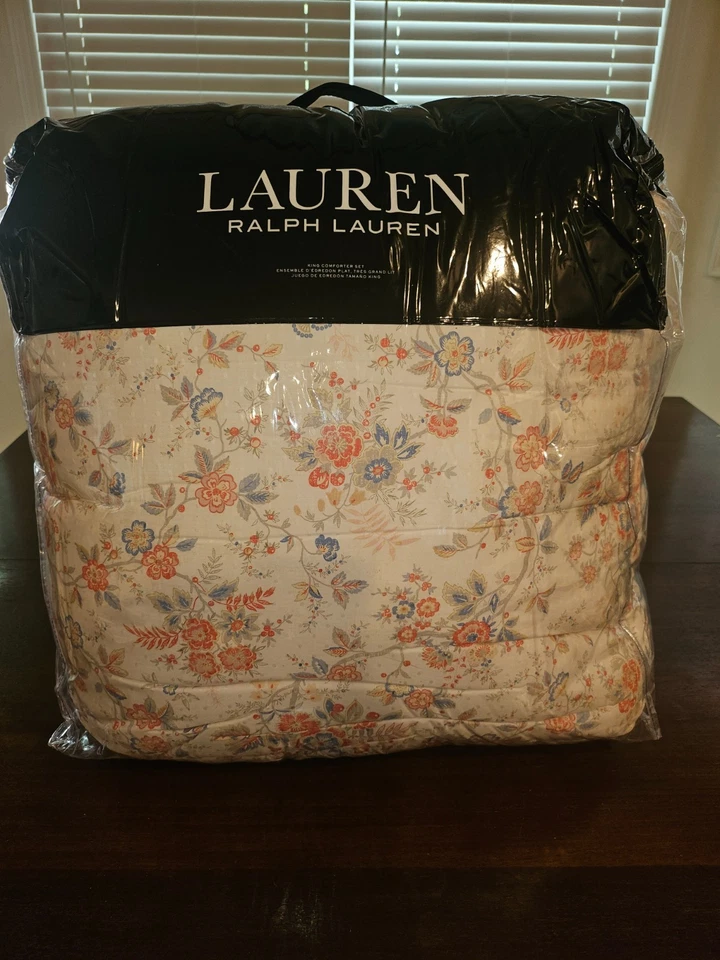 Ralph Lauren Carolyne Floral 3-piece King comforter set MFRP $500.00 - Image 2 of 4