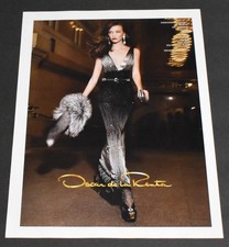 2010 Print Ad Sexy Fashion Long Legs Lady Heels Blonde Oscar de la Renta Dress L