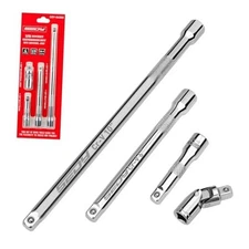 4-Piece 3/8" Drive Socket Extension Bar Set, Professional Socket Extension Set 