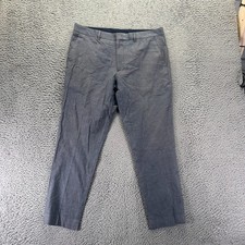 Express Pant Men 34x28 Gray Cotton Dress Straight Business Career Preppy Stretch