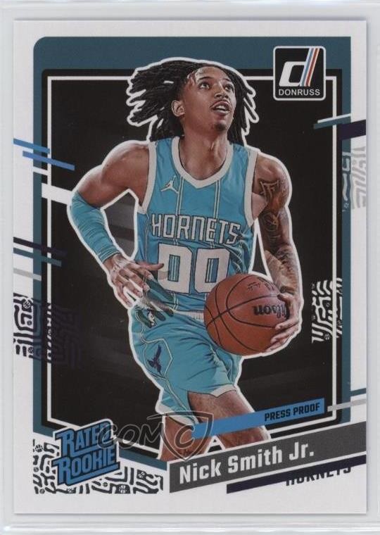2023-24 Panini Donruss Rated Rookie Silver Press Proof Nick Smith Jr #248 0c6