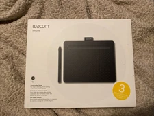 Wacom Intuos Graphics Drawing Tablet, Small 7.9"x 6.3", Black, CTL4100, New