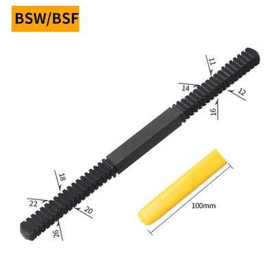 Fadenreparaturdatei DIY -Werkzeuge HRC48-50 Grad Pitch -Thread 1 Stück 11-26 Mm