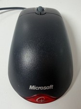 Microsoft Wheel Mouse Optical 1.1A USB and PS/2 Compatible X802382- Black