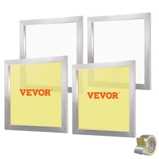 VEVOR Screen Printing Kit 4 Pieces Aluminum Silk Screen Printing Frames 20x20inc