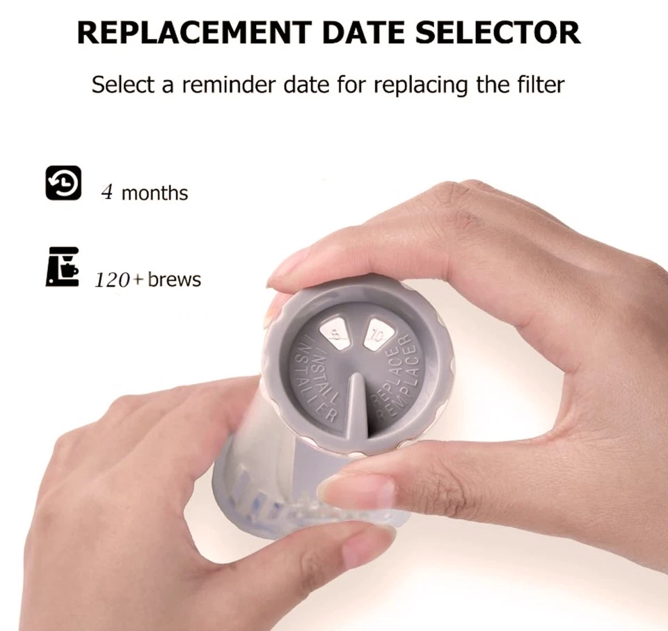 2 reemplazos de filtro de agua de mango corto Keurig y 4 filtros - Serie K200 y K 2.0 Foto 3 de 4