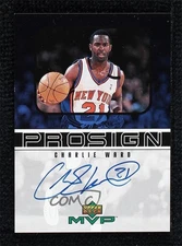 1999-00 Upper Deck MVP ProSign Charlie Ward #CH Auto