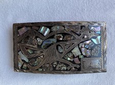 Vintage Plata De Jalisco 925 Sterling Inlaid Road Runner Belt Buckle